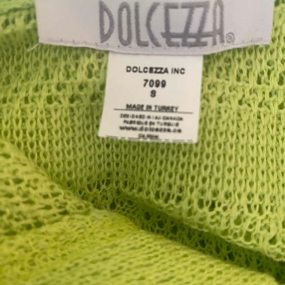Dolcezza Lime Green Hooded Sweater - Picture 10 of 10